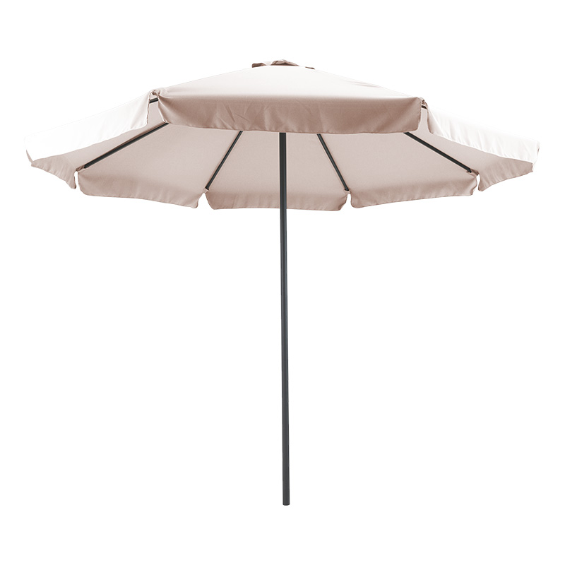 Professional umbrella Nagida pakoworld one-piece mesh aluminum Φ3m gray beige-anthracite