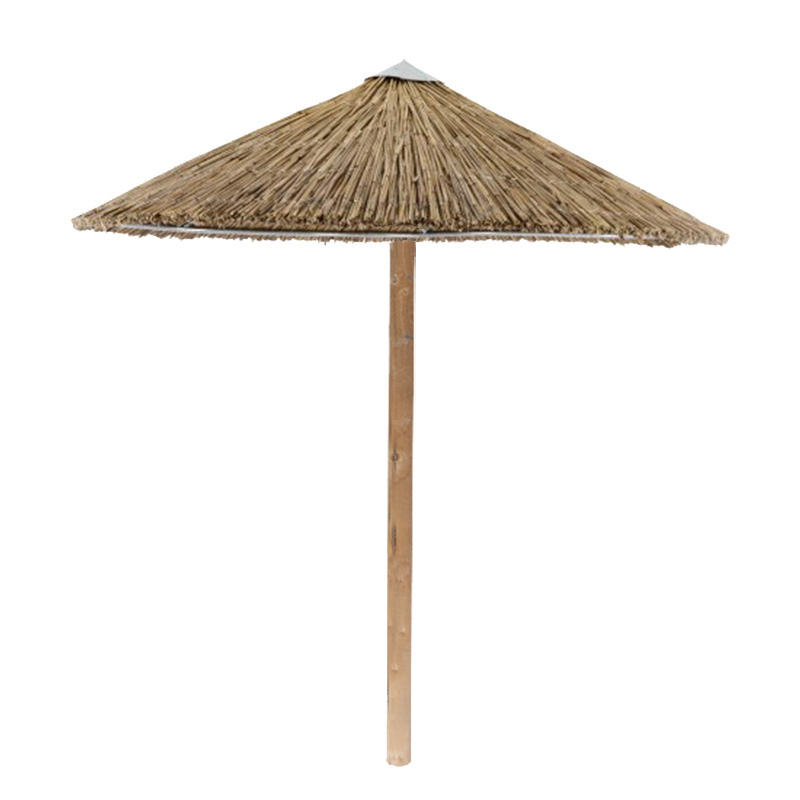 Solaris umbrella round  metal fir wood natural D210χ270εκ