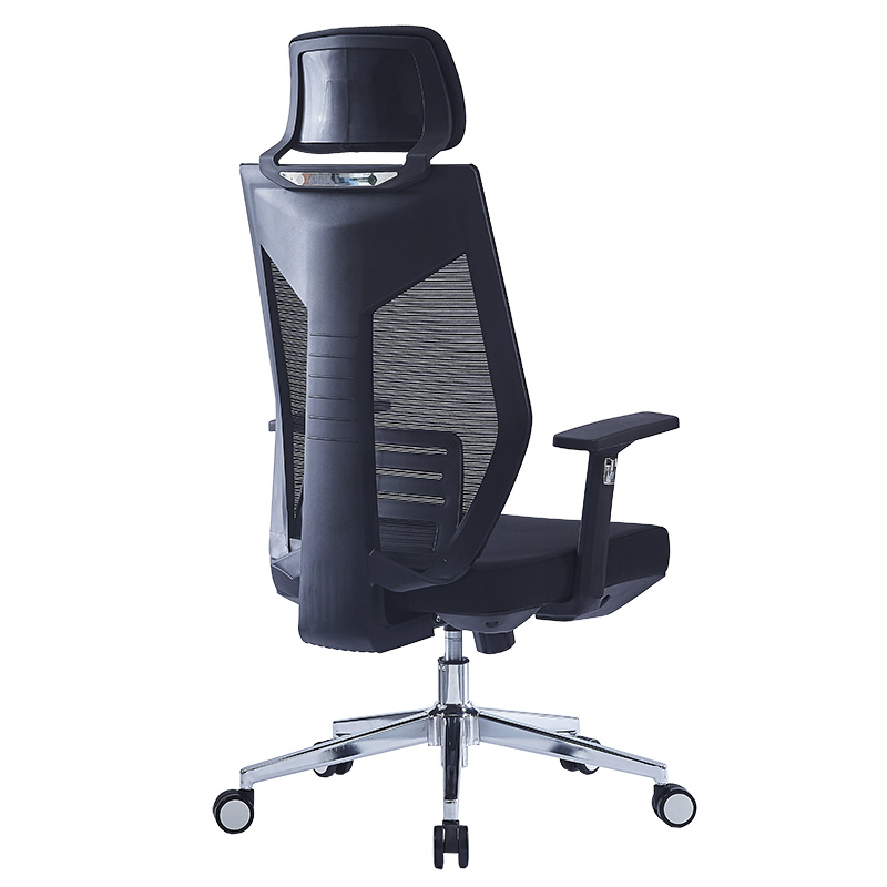 Manager office chair Commend pakoworld with fabric mesh in black colour