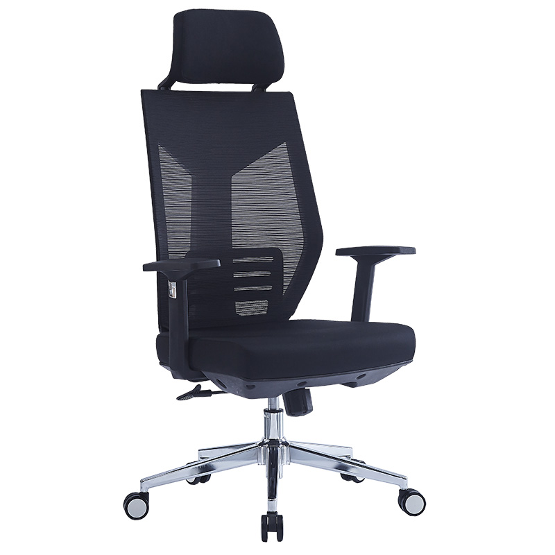 Manager office chair Commend pakoworld with fabric mesh in black colour